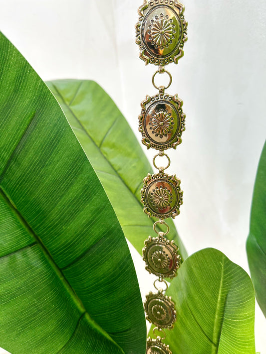 Cinturón cadena dorado