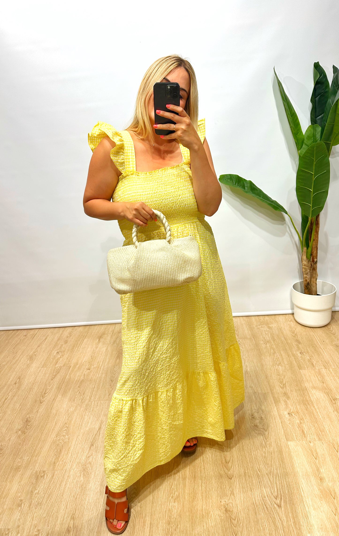 Vestido Vichy Amarillo