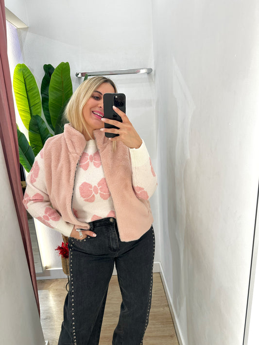 Chaleco pelo cremallera