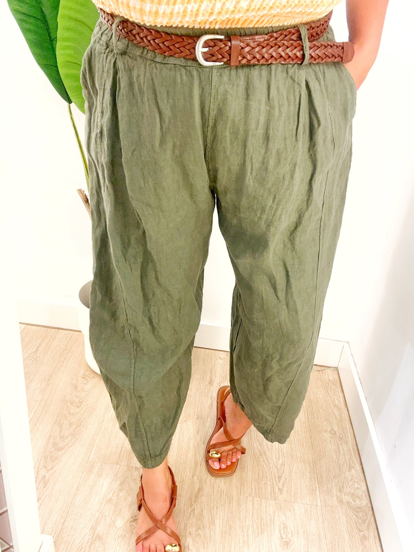 Pantalón Lino cinturón