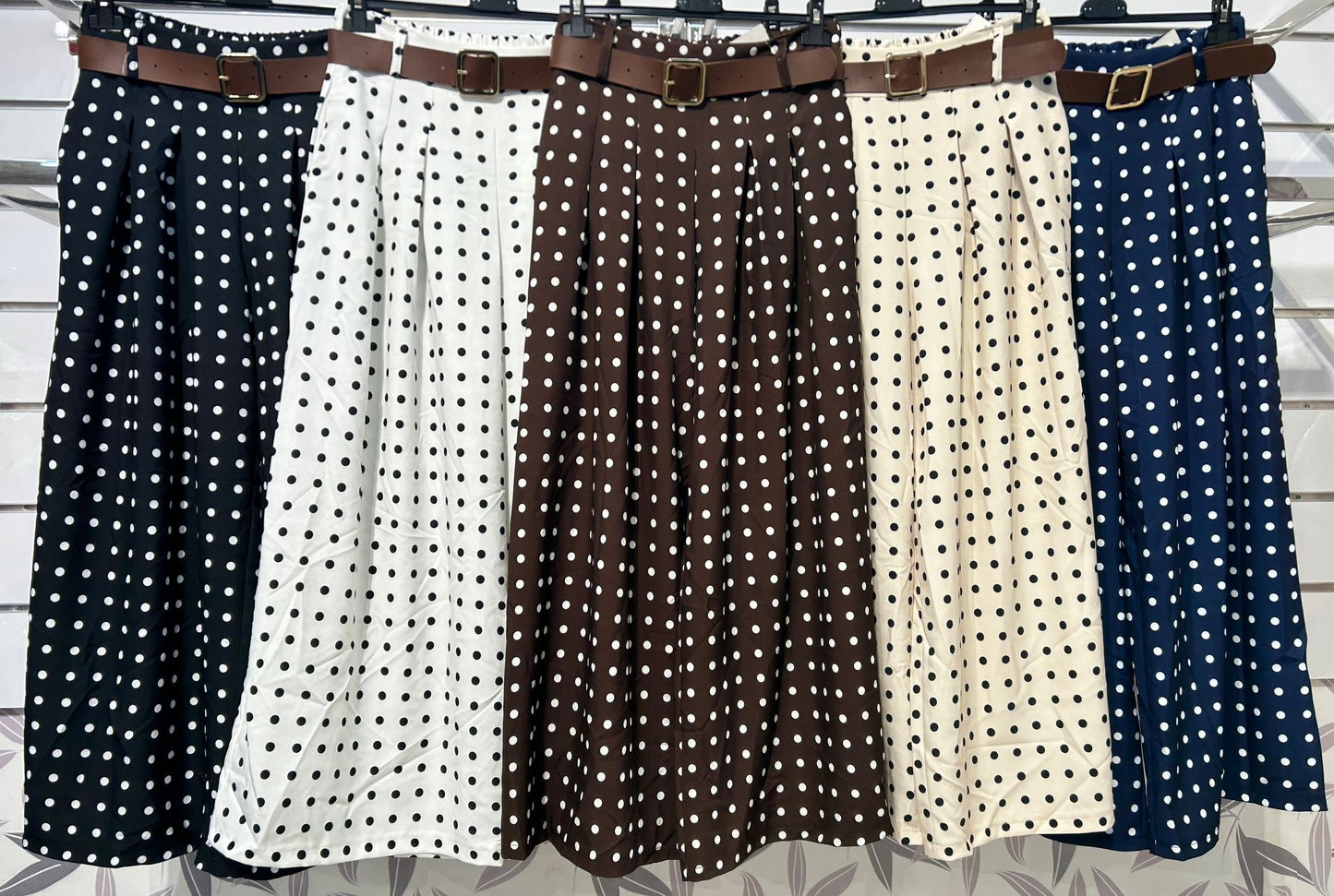 Pantalón palazo lunares