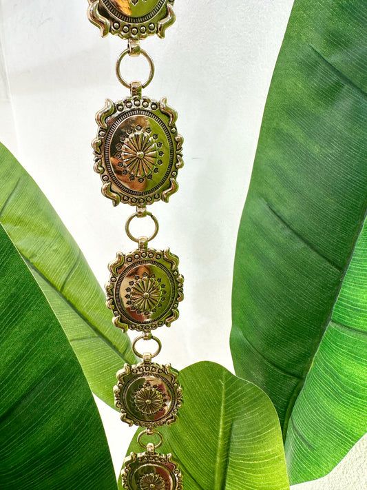 Cinturón cadena dorado