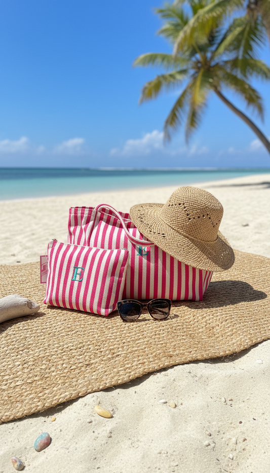 Bolso rayas playero