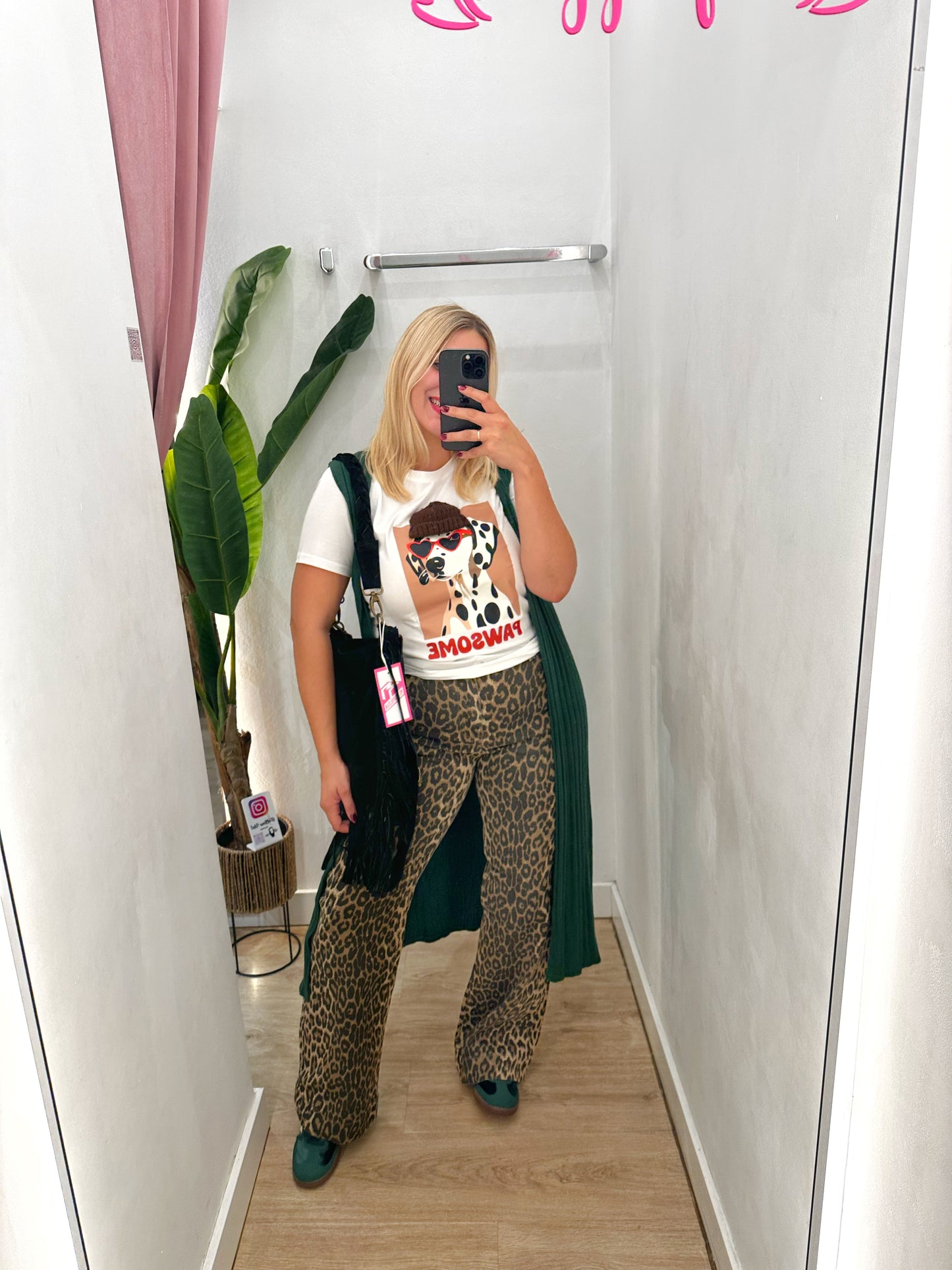 Pantalón leopardo tejano