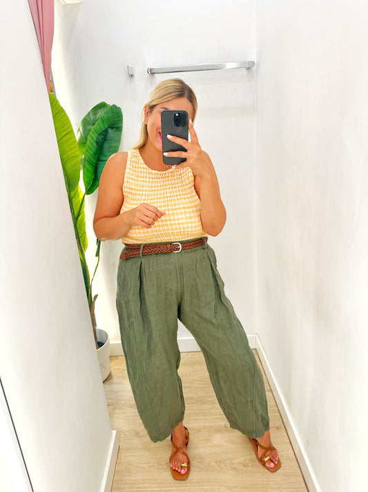 Pantalón Lino cinturón