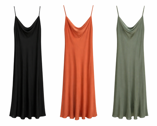 Vestido raso tirante