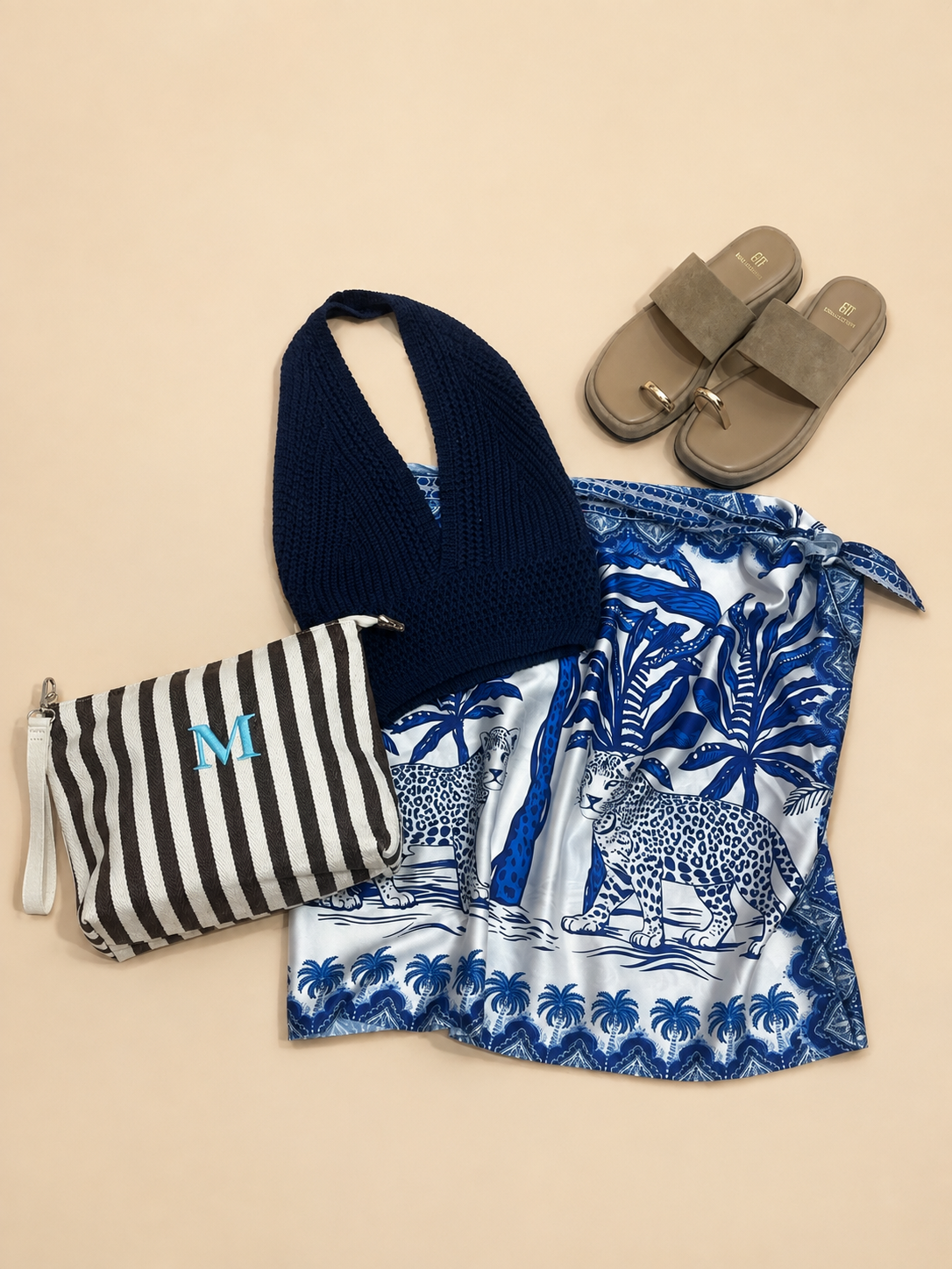 Falda pareo azul Klein