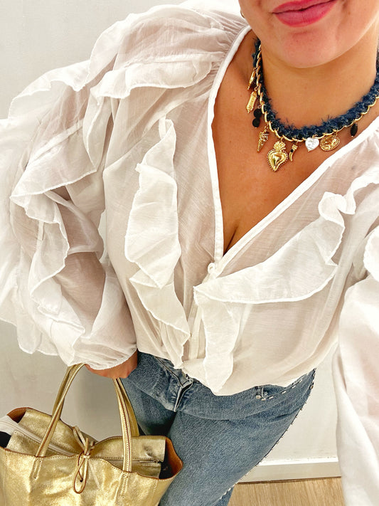 Blusa volantes