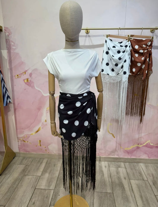 Falda pareo lunares