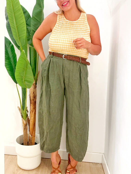Pantalón Lino cinturón