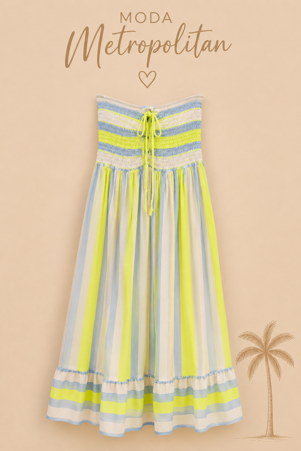 Vestido rayas fluorescentes