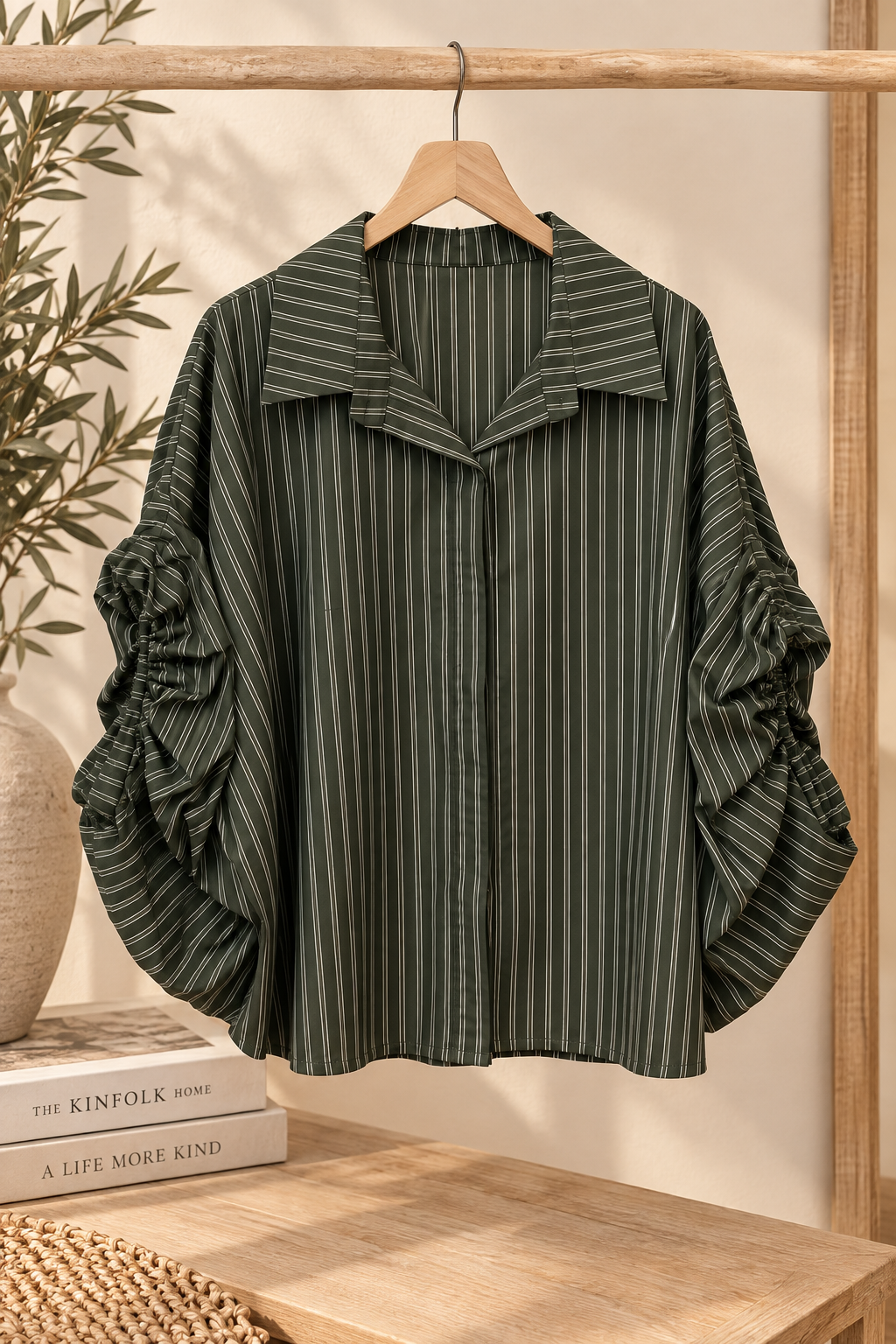 Blusa manga fruncida