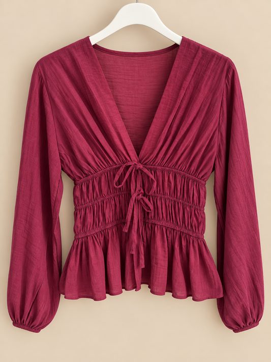 Blusa fruncida