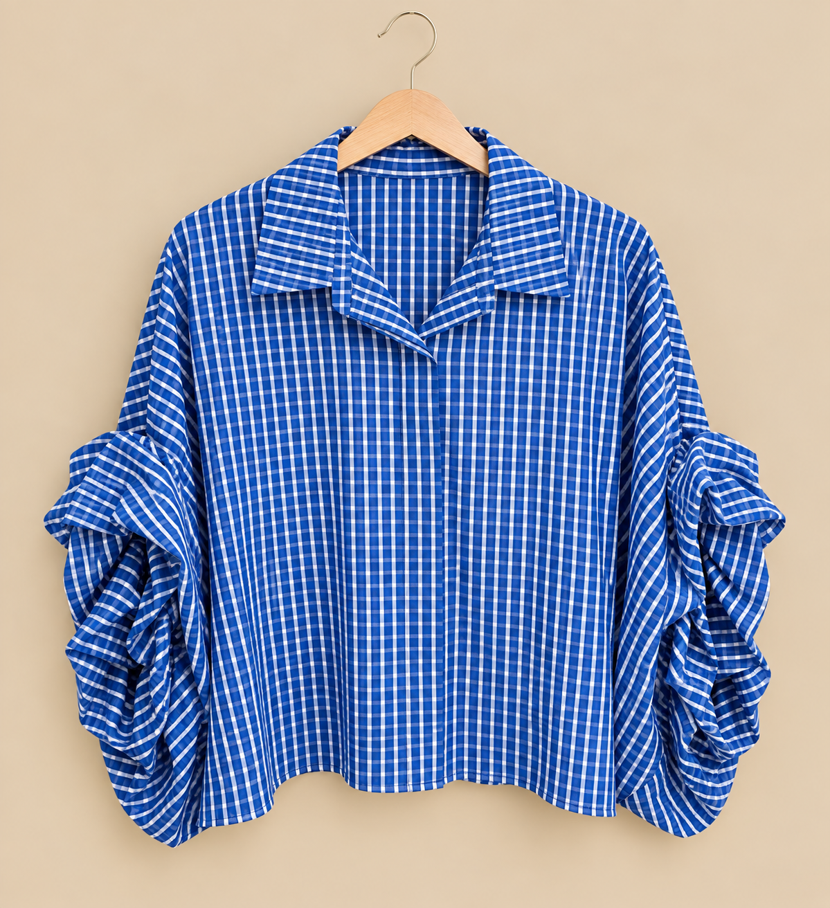 Blusa manga abullonada rayas