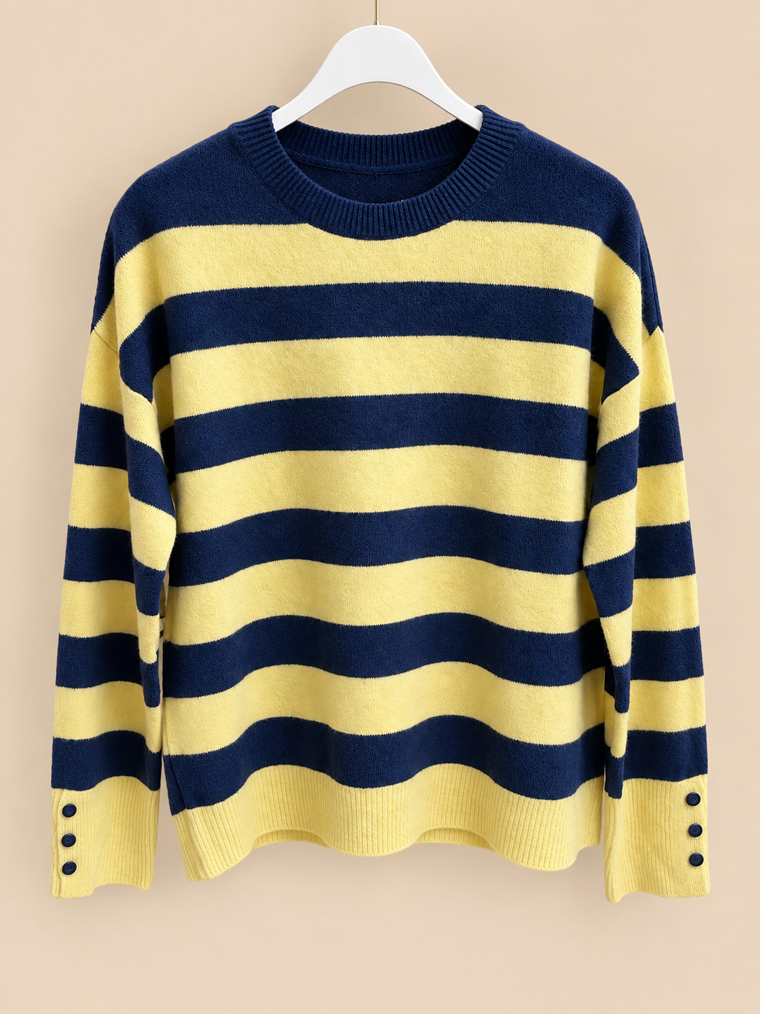 Jersey rayas manga botones