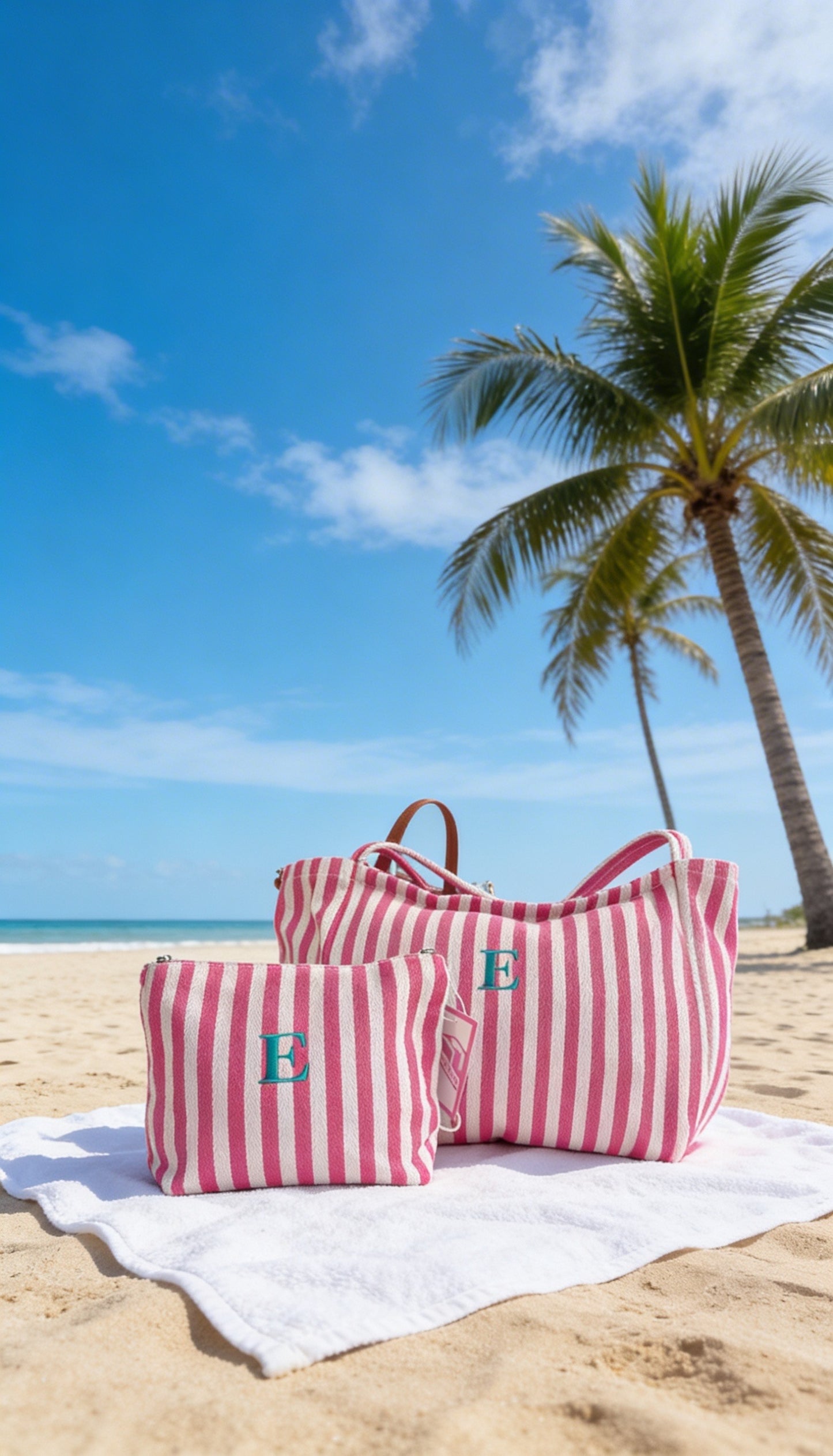 Bolso rayas playero