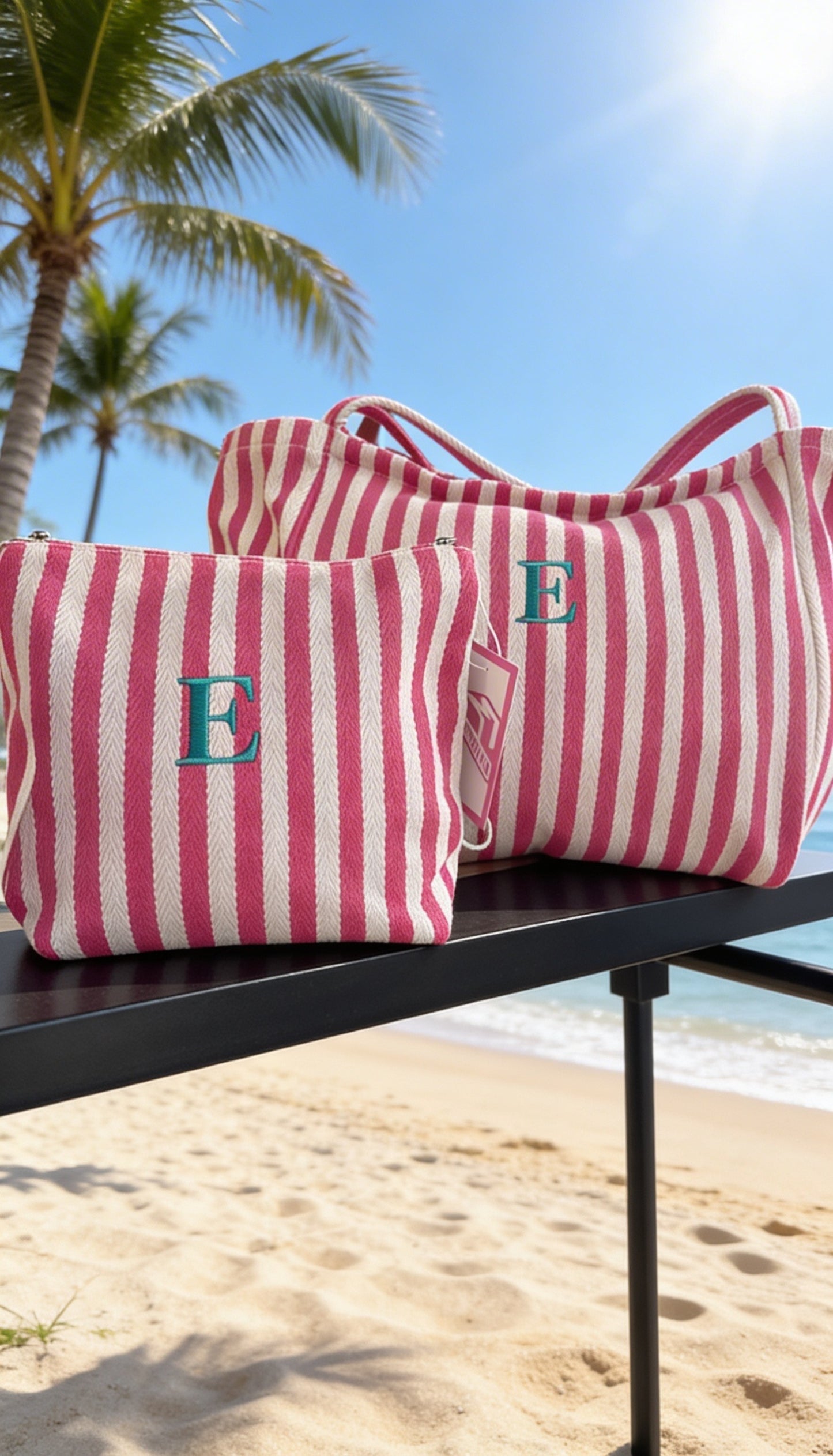 Bolso rayas playero